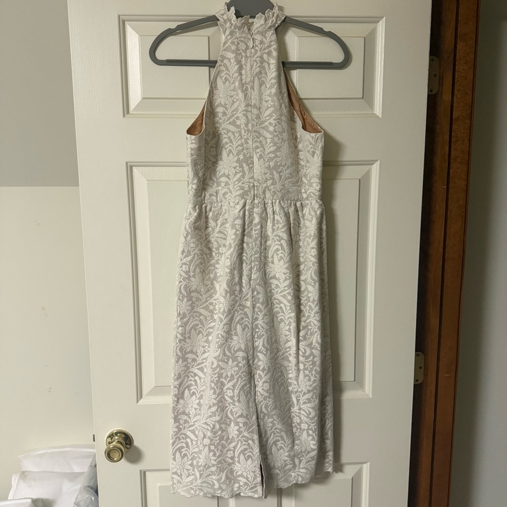 Eddy Ilona Midi Dress Ivory Crochet Lace Small - Picture 6 of 7